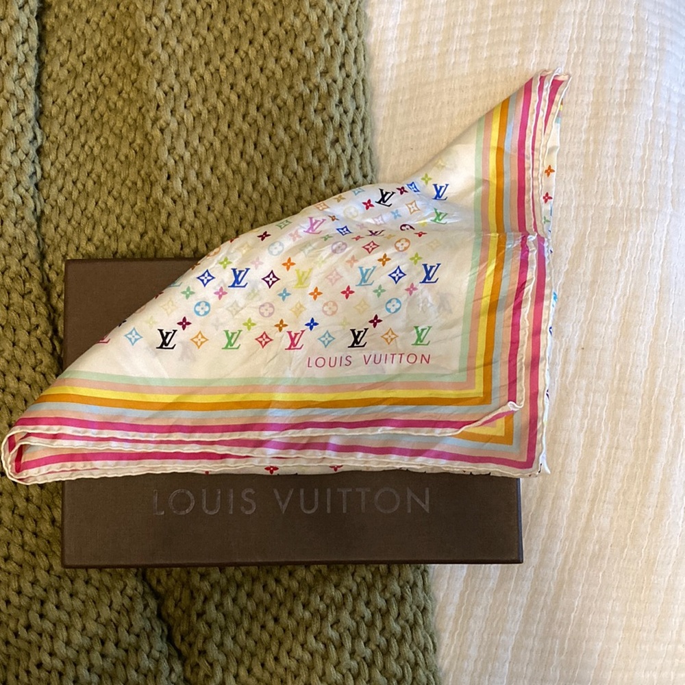 LOUIS VUITTON TAKASHI MURAKAMI SILK SCARF